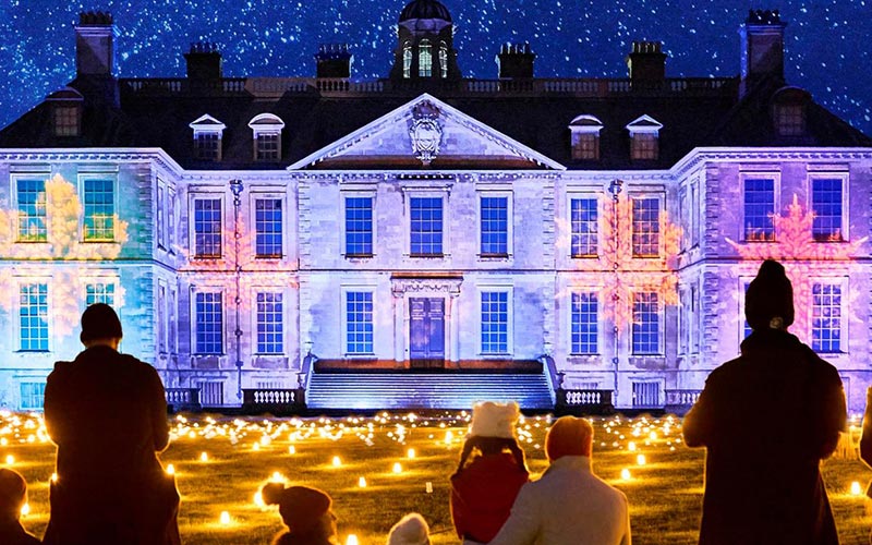 Belton House Christmas Light Trails