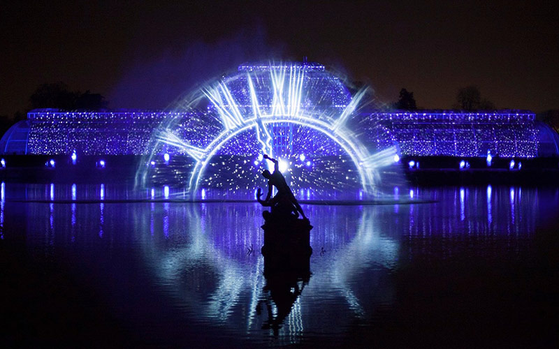 Kew Garden Christmas Light Trails