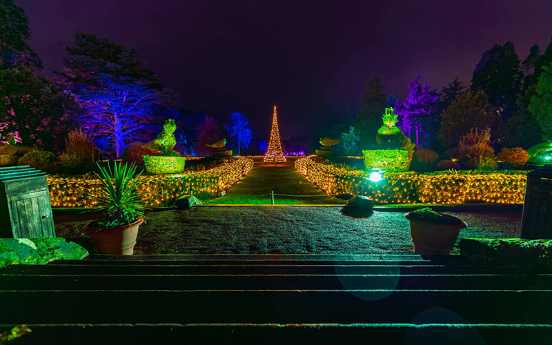 Warwick Castle Christmas Light Trails