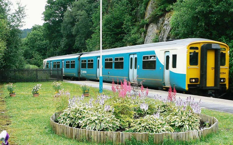 Conwy Valley Line train UK