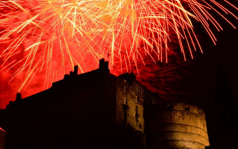 Edinburgh fireworks