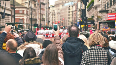 People attending free events in London