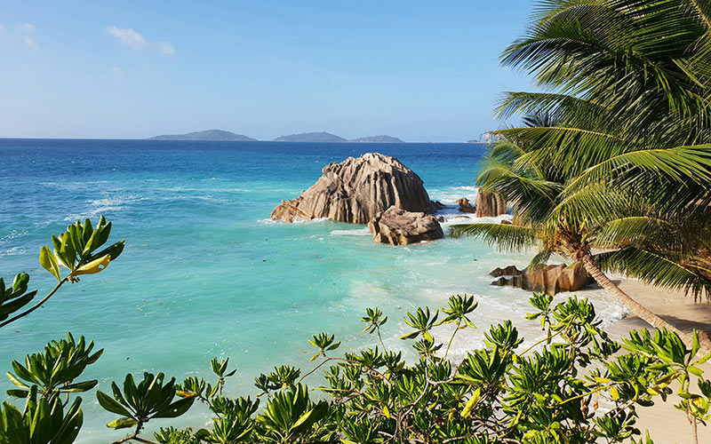 Scenic view of Seychelles